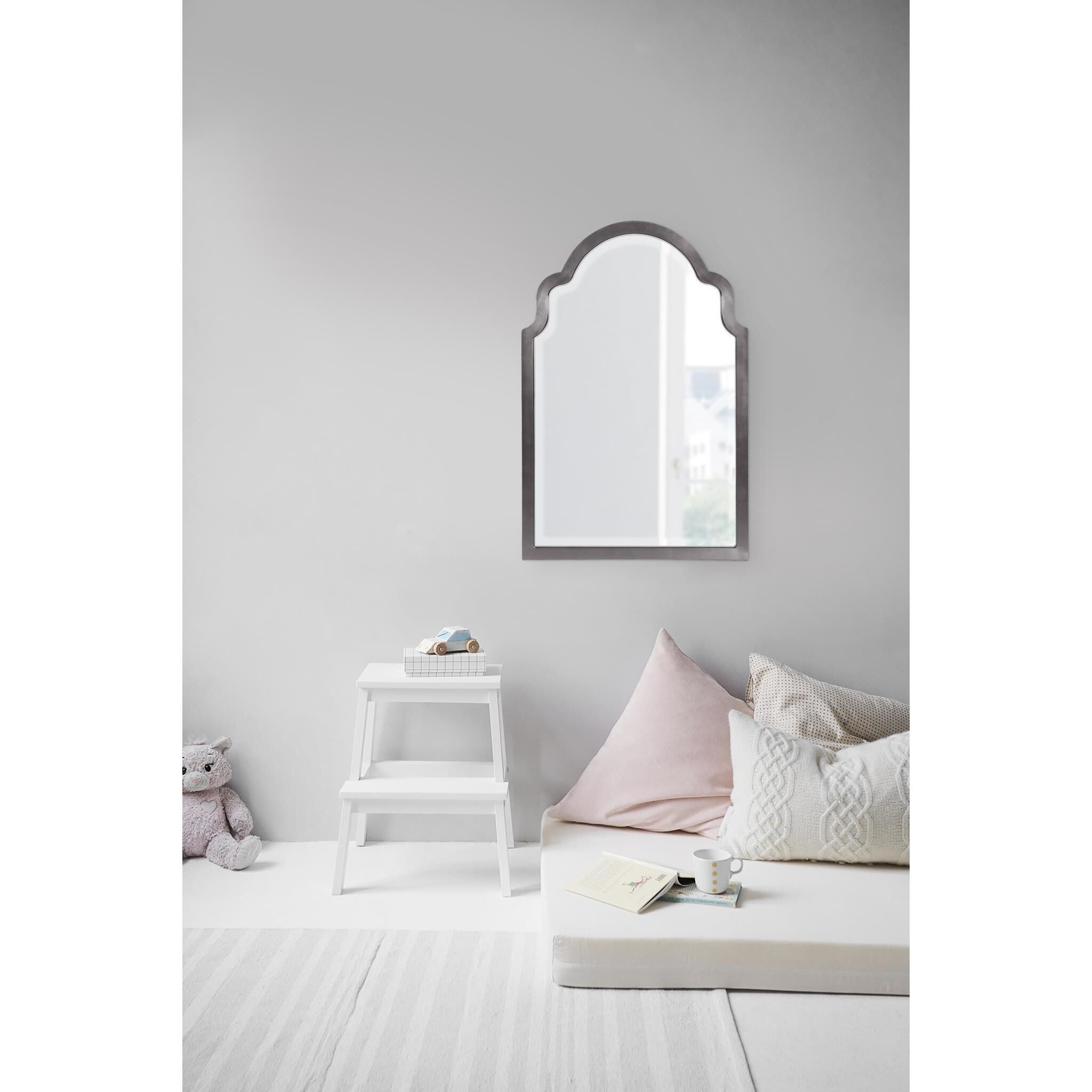 Sultan 36 X 24 inch Glossy Charcoal Wall Mirror